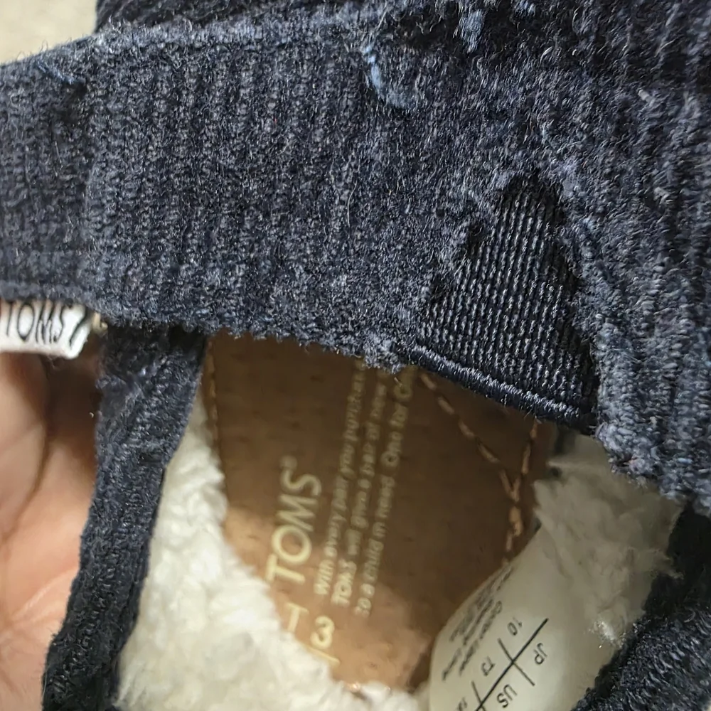 TOMS Kids Navy Shoes